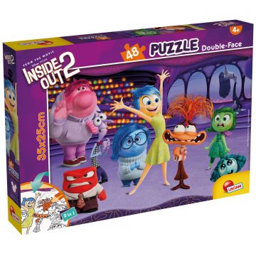 Puzzle cu două fețe Lisciani de colorat din 48 piese - Întors pe dos 2