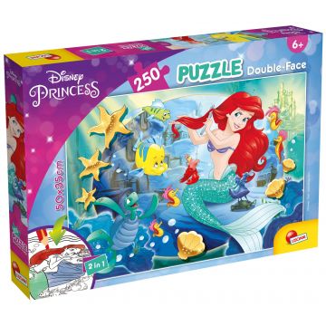 Puzzle cu două fețe Lisciani pentru colorare 250 piese - Ariel