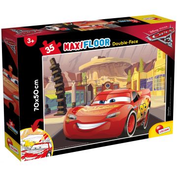 Puzzle cu două fețe Lisciani pentru colorare 35 piese - Merge! Merge! Merge!