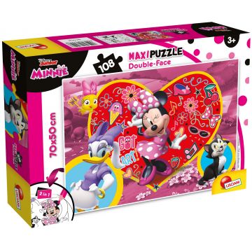 Puzzle cu două fețe  Lisciani pentru colorat  108 piese- Mini