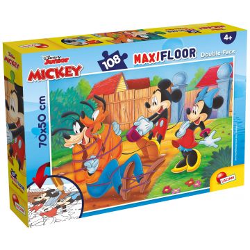 Puzzle cu două fețe  Lisciani pentru colorat  108 piese- Prietenii mei