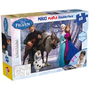 Puzzle cu două fete Lisciani de colorat din 60 piese - Muzică și divertisment