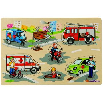Puzzle cu mânere Eishhorn - Trafic