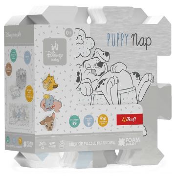 Puzzle de podea pentru bebeluși  Trefl din  8 piese - Bambi și prietenii