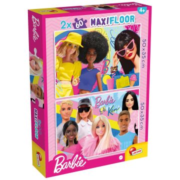 Puzzle de podea pentru copii Lisciani din 2 х 60 piese - Barbie