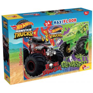 Puzzle de podea pentru copii Lisciani din 24 XXL piese - Hot Wheels