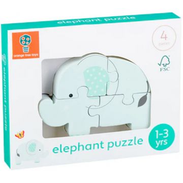 Puzzle din lemn  Orange Tree Toys - Elefant