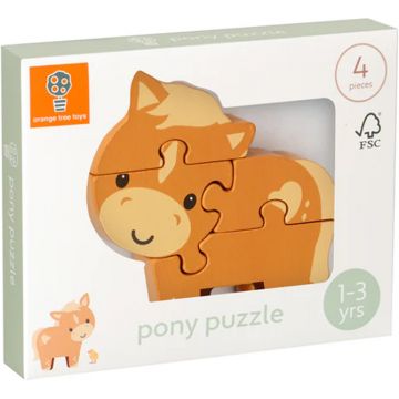 Puzzle din lemn  Orange Tree Toys - Ponei