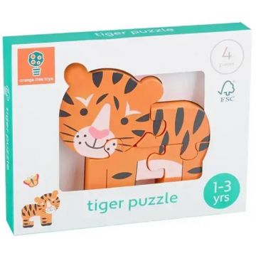 Puzzle din lemn  Orange Tree Toys - Tigru