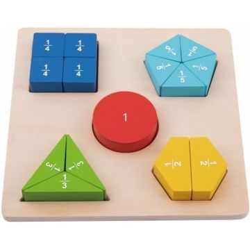 Puzzle educativ din lemn Tooky Toy - numere 3D