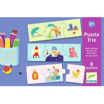 Puzzle educativ pentru copii Djeco - Programul meu zilnic