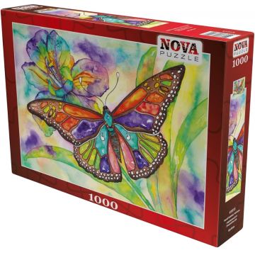 Puzzle Nova puzzle din 1000 piese - Fluture colorat