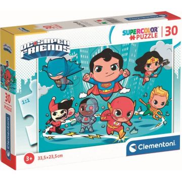 Puzzle pentru copii Clementoni din 30 de piese - DC Comics: Super Friends