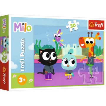 Puzzle pentru copii  Trefl din  30 piese - Pisicuța Milo