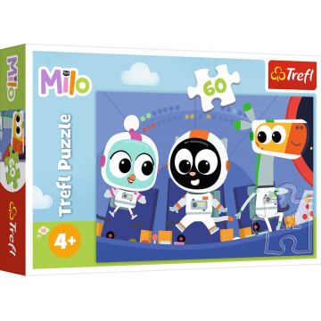 Puzzle pentru copii  Trefl din  60 de piese    - Тimpul să-l cunoști pe Milo