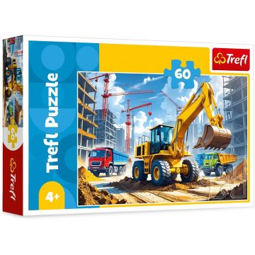 Puzzle pentru copii Trefl din 60 de piese   - Încărcător excavator