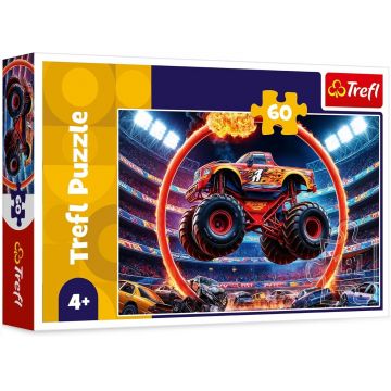 Puzzle pentru copii Trefl din 60 de piese    - Monster Truck