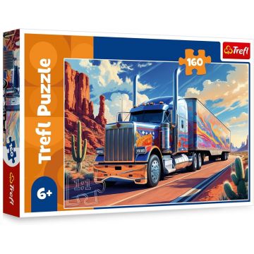 Puzzle Trefl cu 160 de piese - Camion pe drum