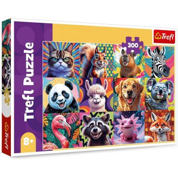 Puzzle Trefl din 300 piese - Portrete amuzante de animale