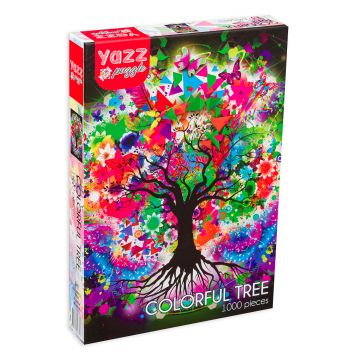 Puzzle Yazz Puzzle din 1000 de piese - Copac multicolor