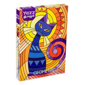 Puzzle Yazz Puzzle din 1000 de piese - Pisica geometrică