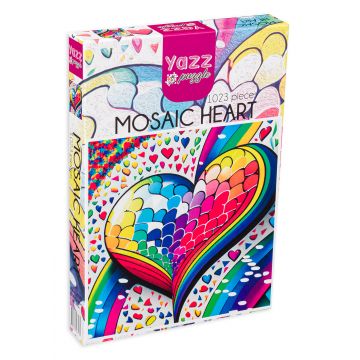 Puzzle Yazz Puzzle din 1023 de piese - Inimă mozaicată