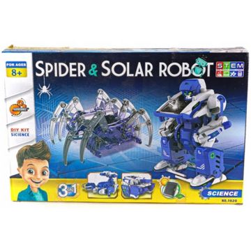 Robot solar pentru copii 3 în 1 Guga STEAM - Păianjen