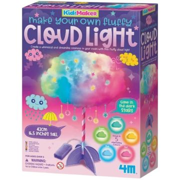 Set creativ 4M KidzMaker - Lampă nor DIY cu lumini colorate