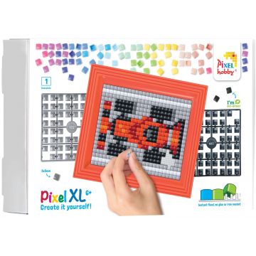 Set creativ cu cadru și pixeli Pixelhobby - XL, Mașină de curse