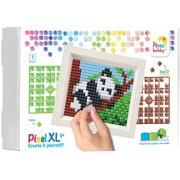 Set creativ cu cadru și pixeli Pixelhobby - XL, Panda