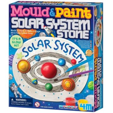 Set creativ cu ipsos 4M Mould and Paint - Sistemul solar