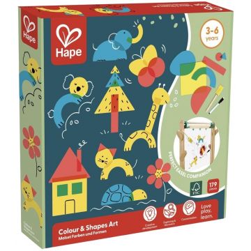 Set creativ  Hape International - Culori și forme, 179 de piese