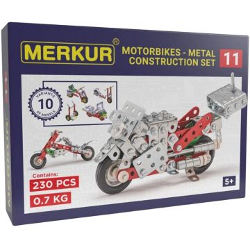 Set de construcție metalic 10 în 1Merkur - Motor, 230 piese