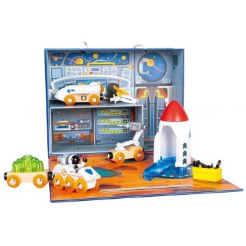 Set de joacă Hape International - Aventură spațială, 15 piese
