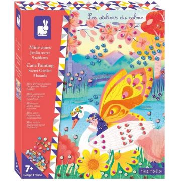 Trusă creativă  Janod - Cane Painting, Secret Garden
