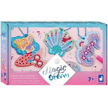 Trusă creativă  Janod - Magic Ocean,brelocuri cu diamante