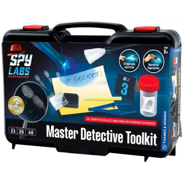 Trusă științifică Thames & Kosmos Spy Labs - Trusă de detectiv expertă, 33 piese