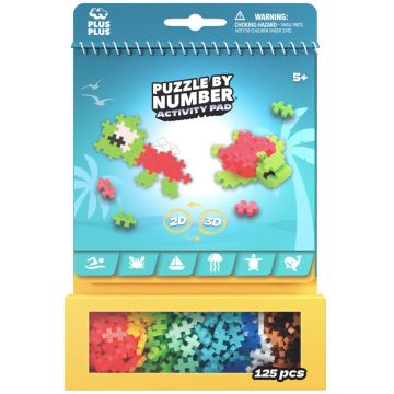 Constructor cu carte Plus Plus - Ocean, 125 piese