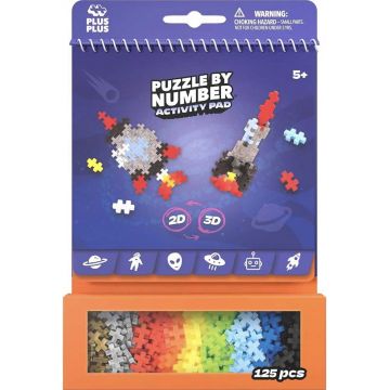 Constructor cu carte Plus Plus - Spaţiu, 125 piese