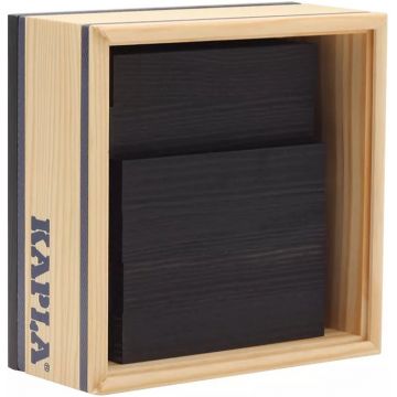 Constructor din lemn Kapla - 40 piese, negru