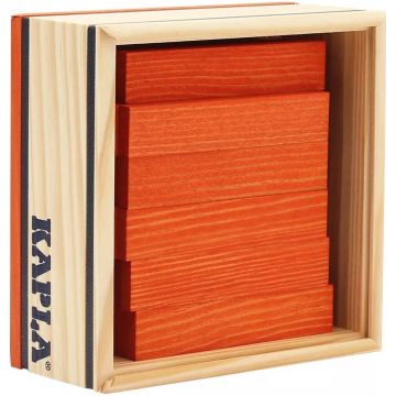 Constructor din lemn Kapla - 40 piese, oranj
