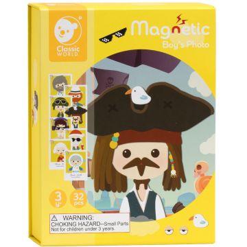 Copii joc magnetic cu băiat Classic World - profesii diferite