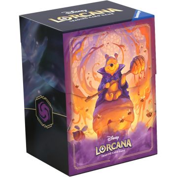 Cutie pentru cărți de joc Disney Lorcana: Azurite Sea Deck Box - Winnie the Pooh (80 buc.)