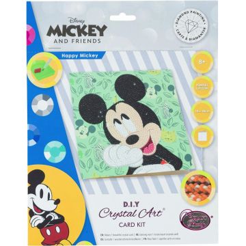 Felicitare goblen cu diamante Craft Buddy - Mickey Mouse