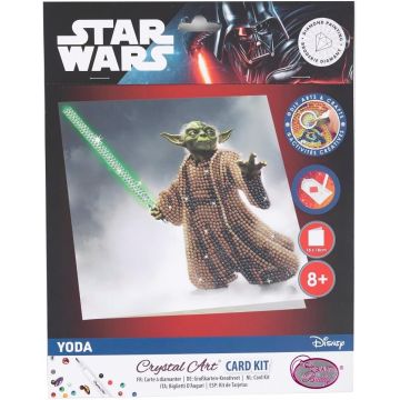 Felicitare goblen cu diamante Craft Buddy - Yoda