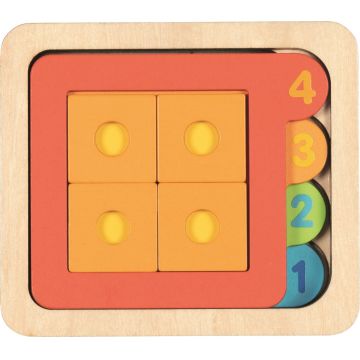Goki Multilayer Puzzle din lemn - 15 piese