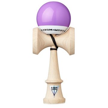 Joc de dexteritate din lemn KROM Kendama - Pop LOL Kendama, violet