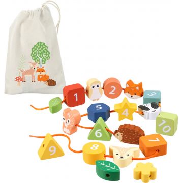 Joc de înșirat Orange Tree Toys - Animale de pădure