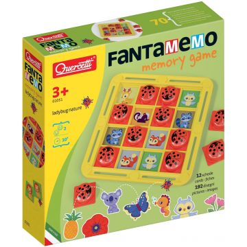 Joc de memorie pentru copii Quercetti - Fantamemo, buburuză