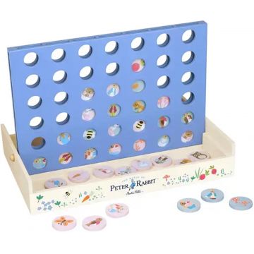 Joc de tablă din lemn Orange Tree Toys Peter Rabbit - Patru la rând